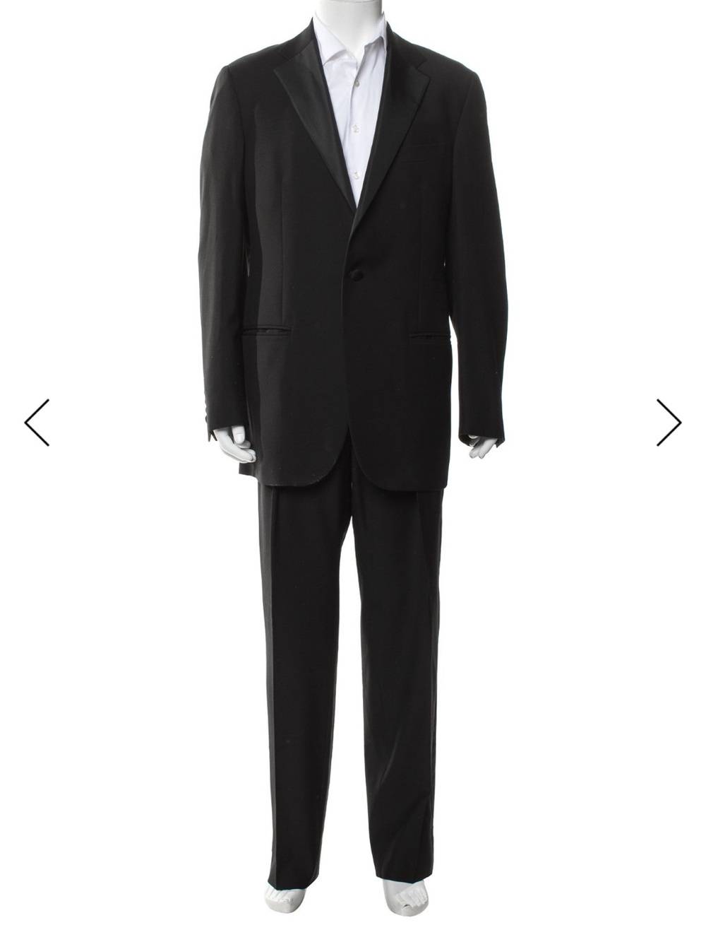 Ralph Lauren Black Grosgrain Lapel Tuxedo Jacket and Pants - Picture 8 of 9